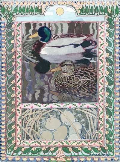 Ruth Morgan's “Mallards.” mallardstapestry