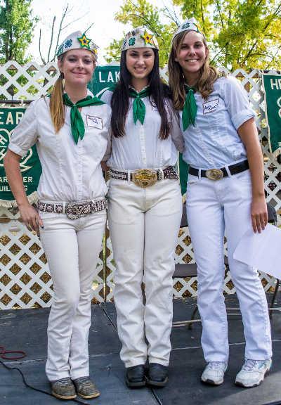 The All Star Team of Victoria Hayes, Asia Jones and Jocelyn Bennett hosted the 4-H Centennial event at the Lake County Fairgrounds in Lakeport, Calif., on Sunday, October 6, 2013. Photo by Kimberly Walker. 1006134hhosts